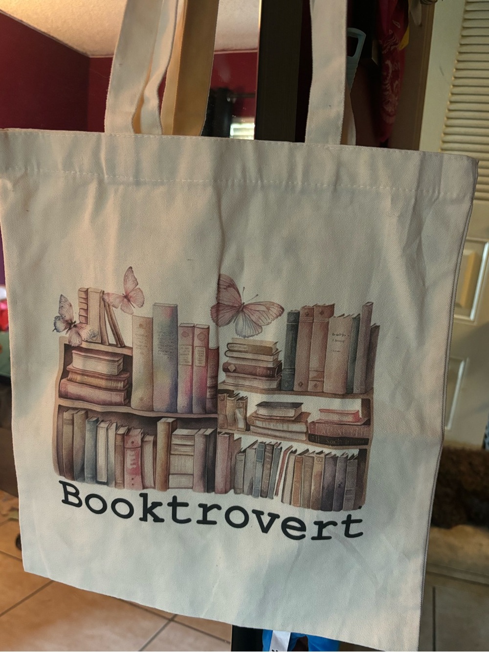 Booktrovert Canvas Tote Bag